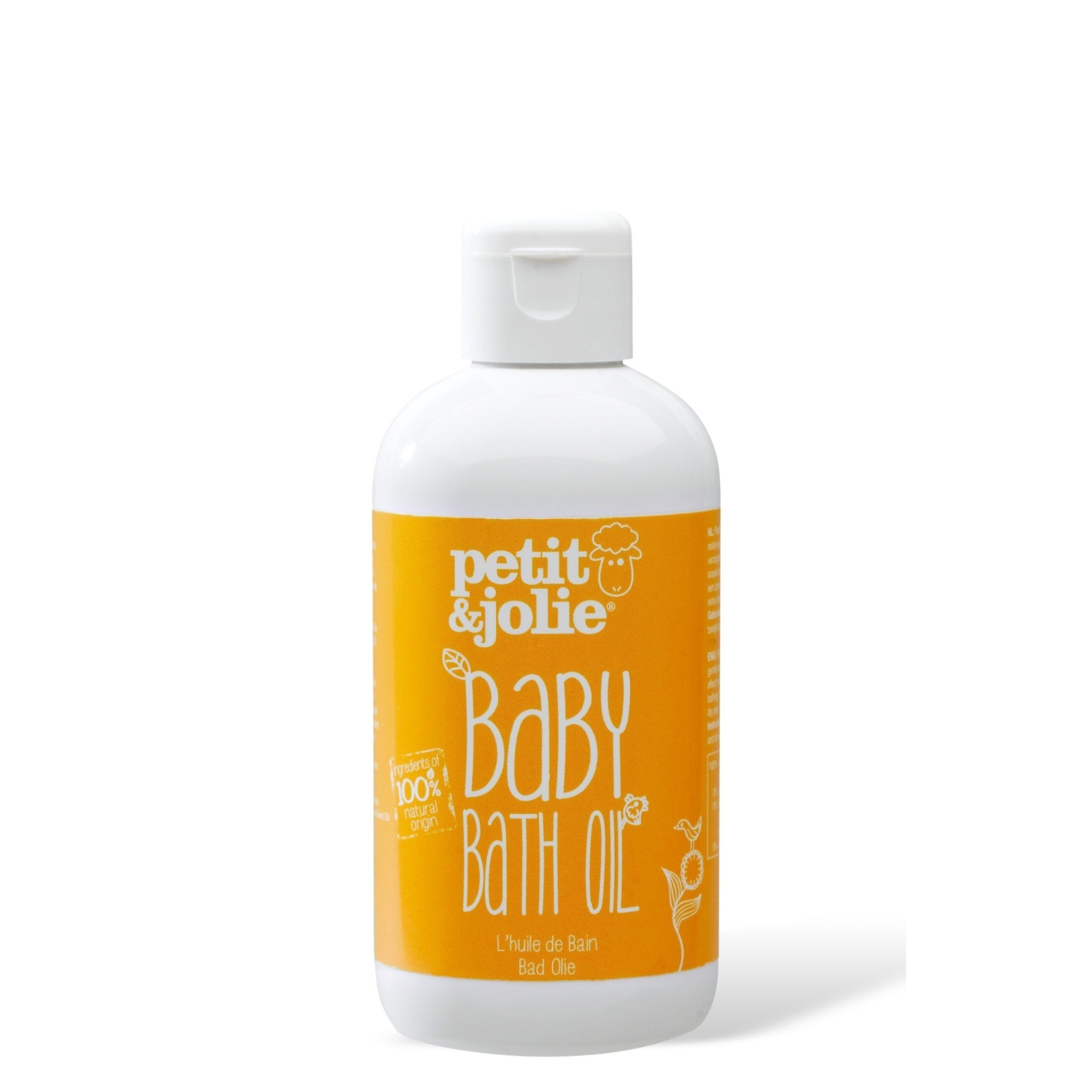 Petit&Jolie looduslik rosmariiniekstraktiga piimjas vanniõli beebidele 200ml