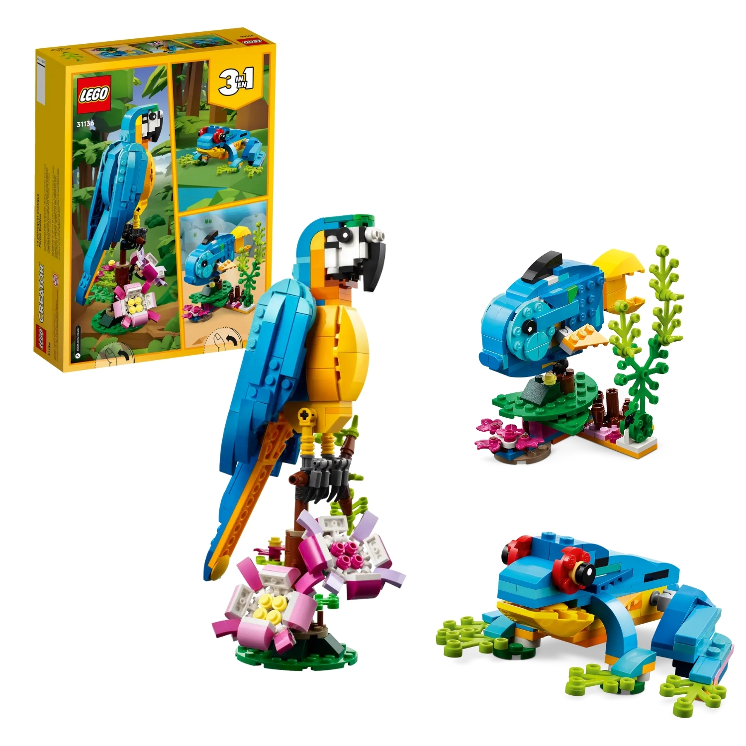 LEGO® Creator Eksootiline papagoi 3-ühes