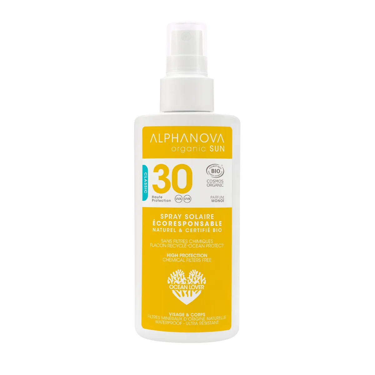 Alphanova Sun veekindel päikesekaitse sprei SPF30, 125ml