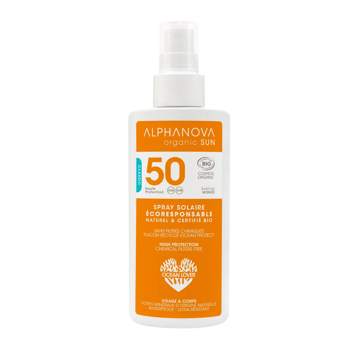 Alphanova Sun veekindel päikesekreem SPF50, 125ml