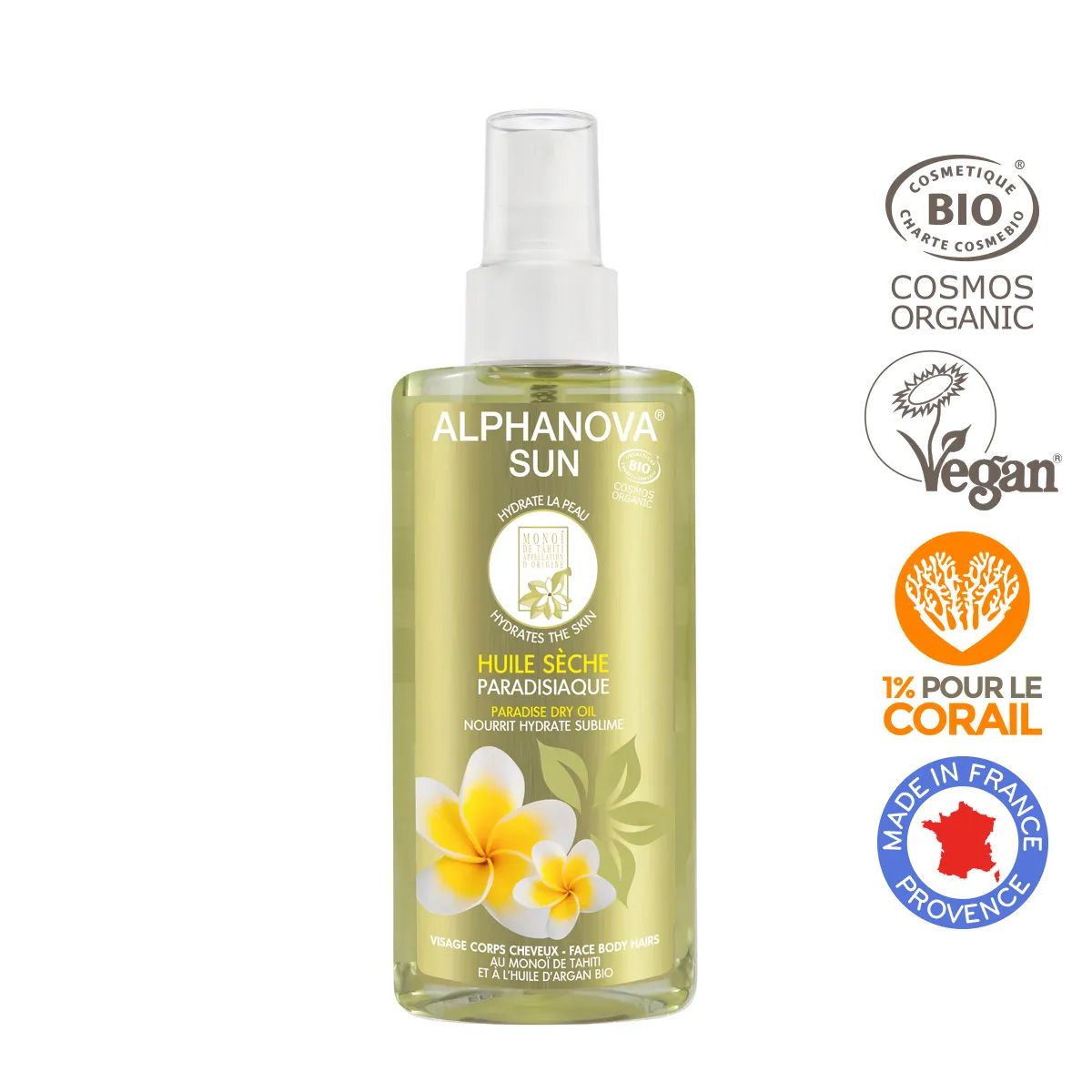 Alphanova Sun niisutav kuivõli sprei, 125ml