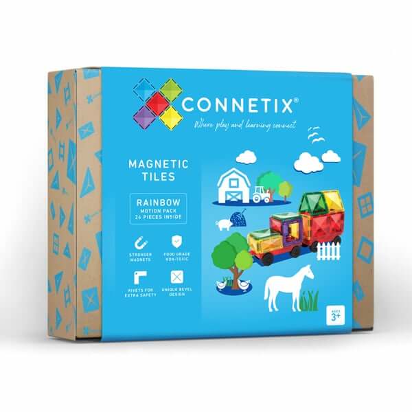 Connetix magnetklotsid Rainbow Motion Pack 24tk