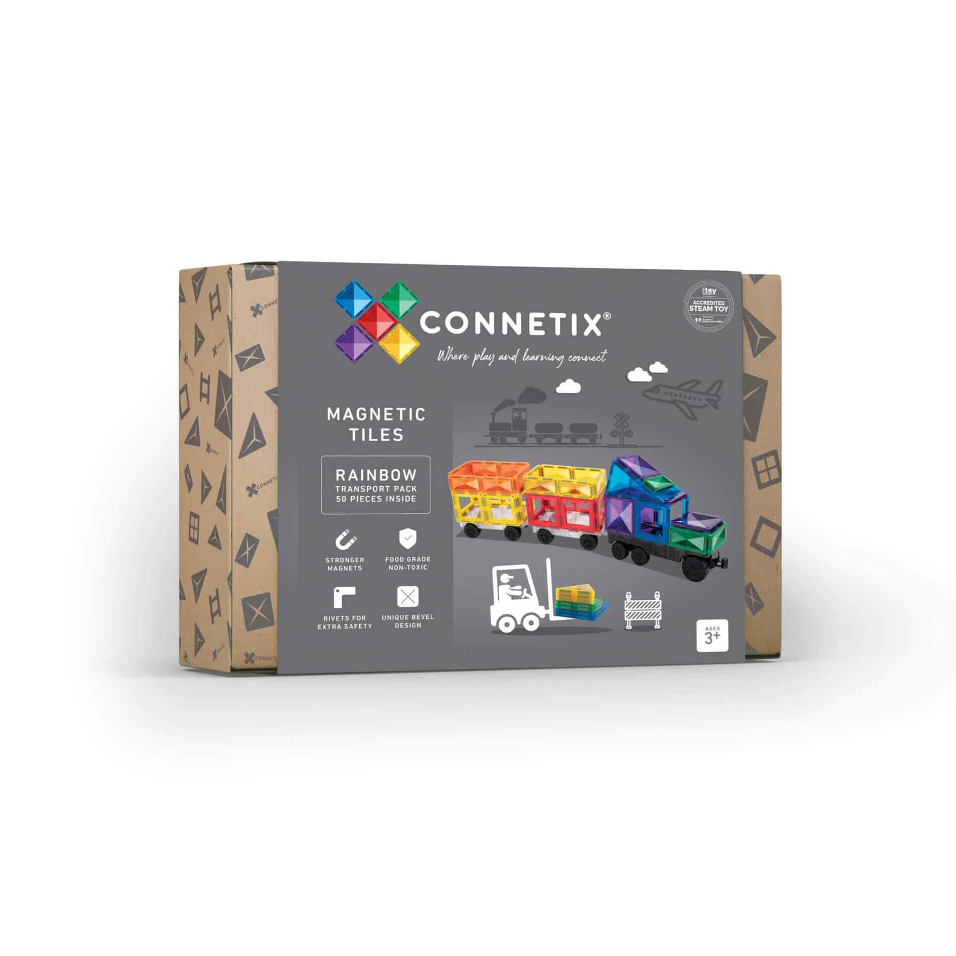 Connetix magnetklotsid Transport Pack 50tk