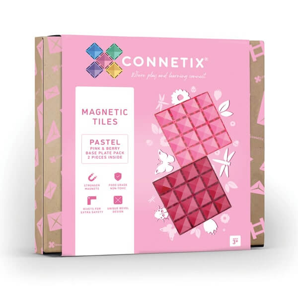 Connetix magnetklotsid Base Pink Berry, alusplaadid 2tk