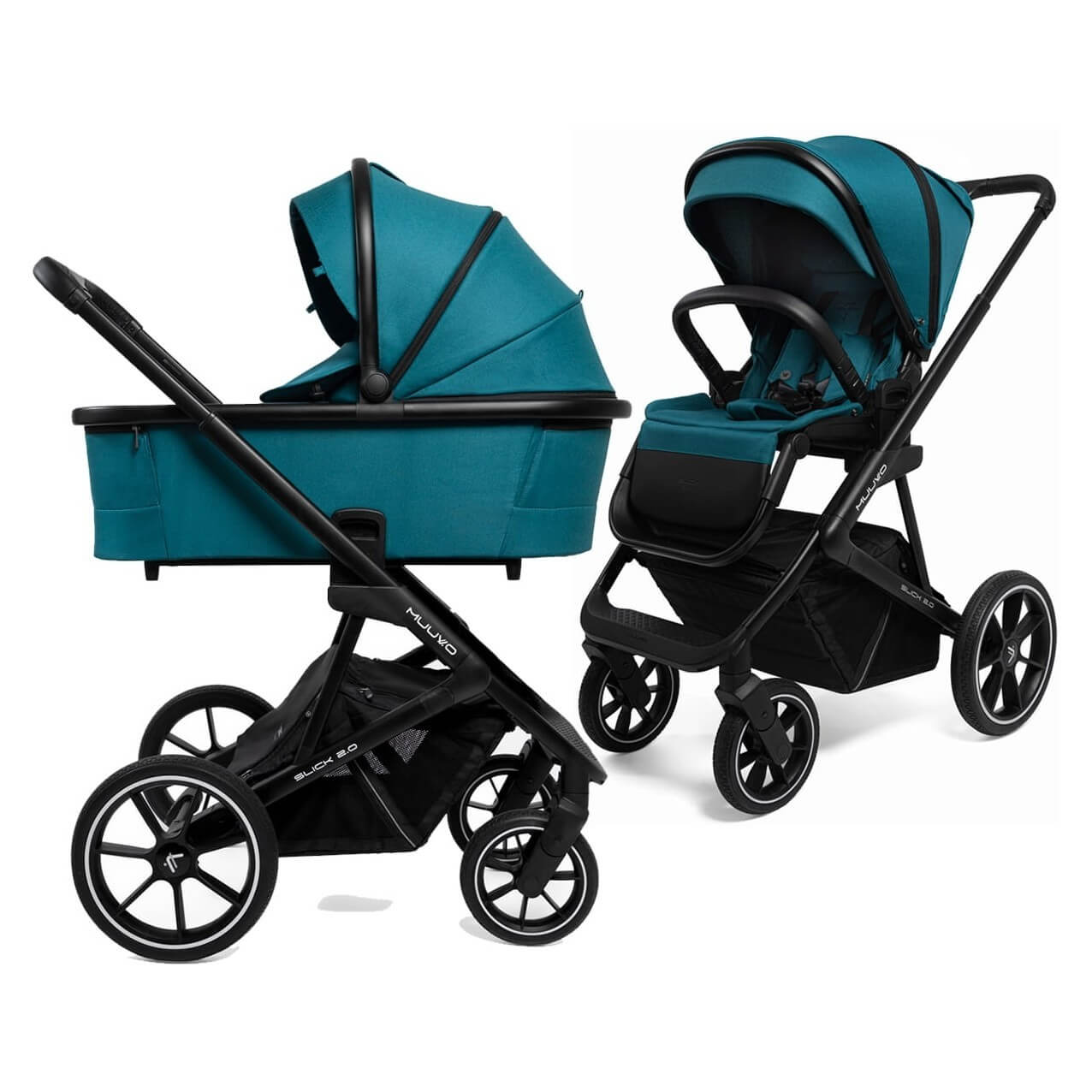 Muuvo Slick 2.0 jalutuskäru 2in1