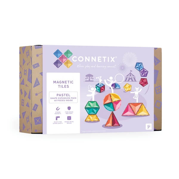 Connetix magnetklotsid Pastel Shape Expansion Pack 48tk