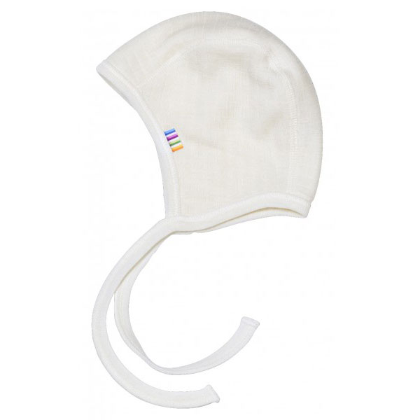 Joha Kahekordne meriinovillane beebimüts BASIC White