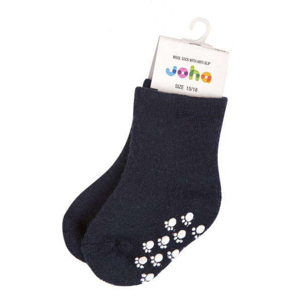 Joha meriinovillased sokid stopperiga Denim Melange