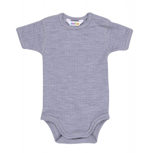Joha Meriinovillane lühikese varrukaga bodi BASIC Grey