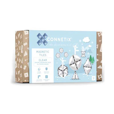 Connetix magnetklotsid Clear Shape Expansion Pack 24tk