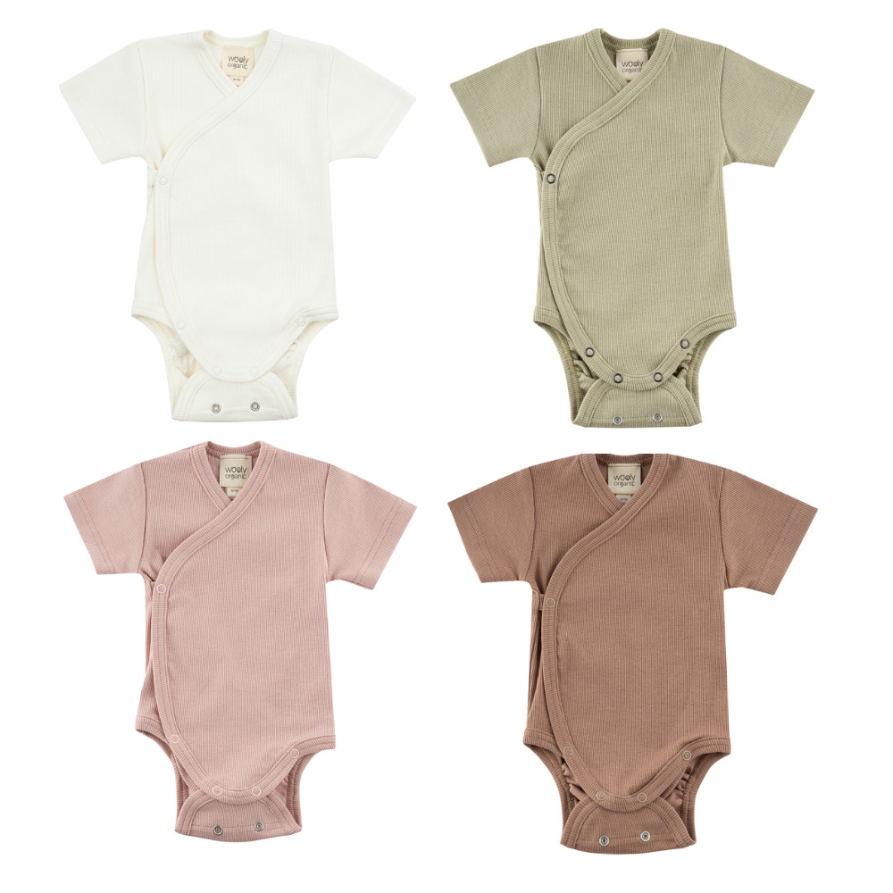 Wooly Organic lühikeste varrukatega body