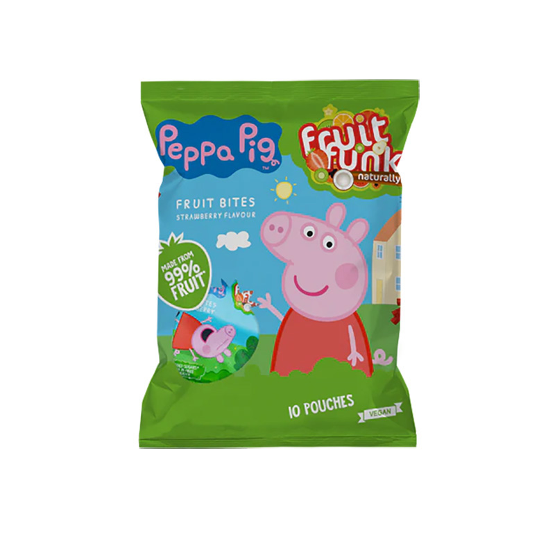 FruitFunk Põrsas Peppa maasikamaitselised ampsud 10x10g