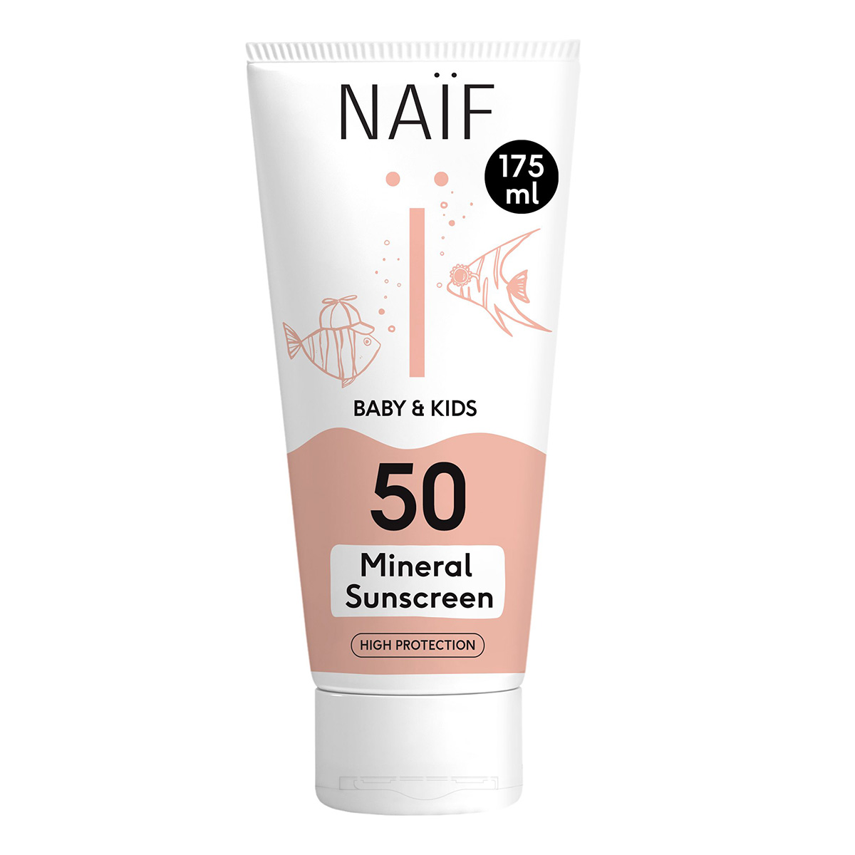 Naïf mineraalne päikesekreem beebidele ja lastele SPF50 175ml