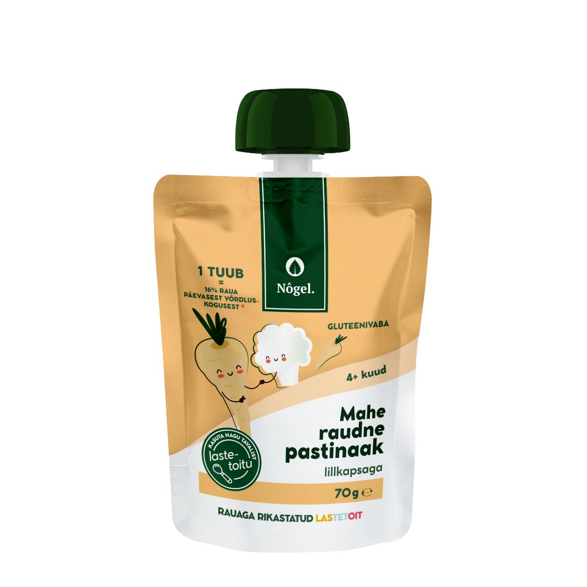 Nõgel mahe raudne pastinaak lillkapsaga, 70 g