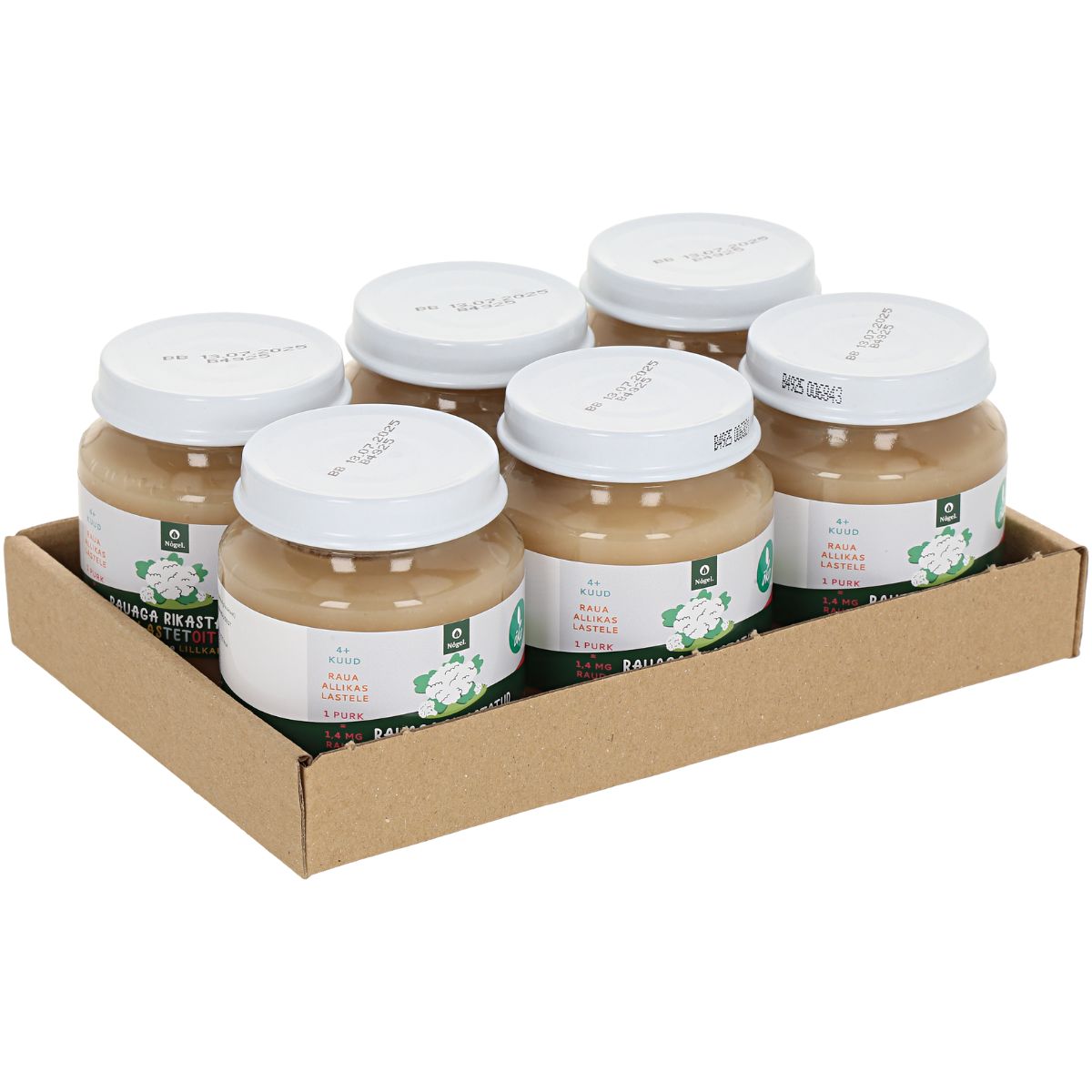 Nõgel 6 PAKK: mahe raudne lillkapsas, 120 g x 6