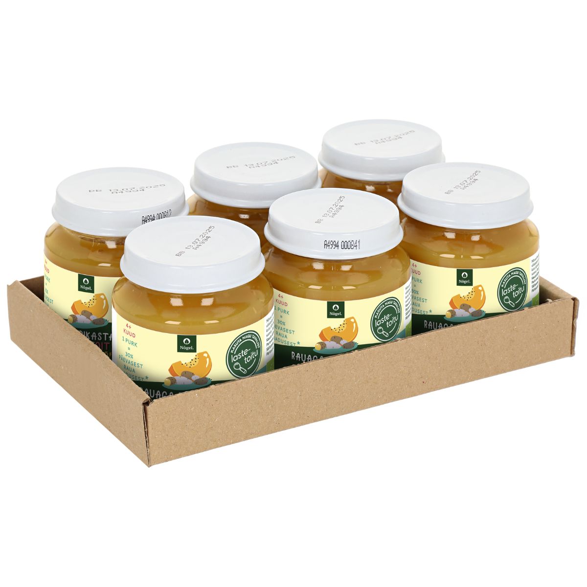 Nõgel 6 PAKK mahe raudne kartul kõrvitsaga, 120 g x 6