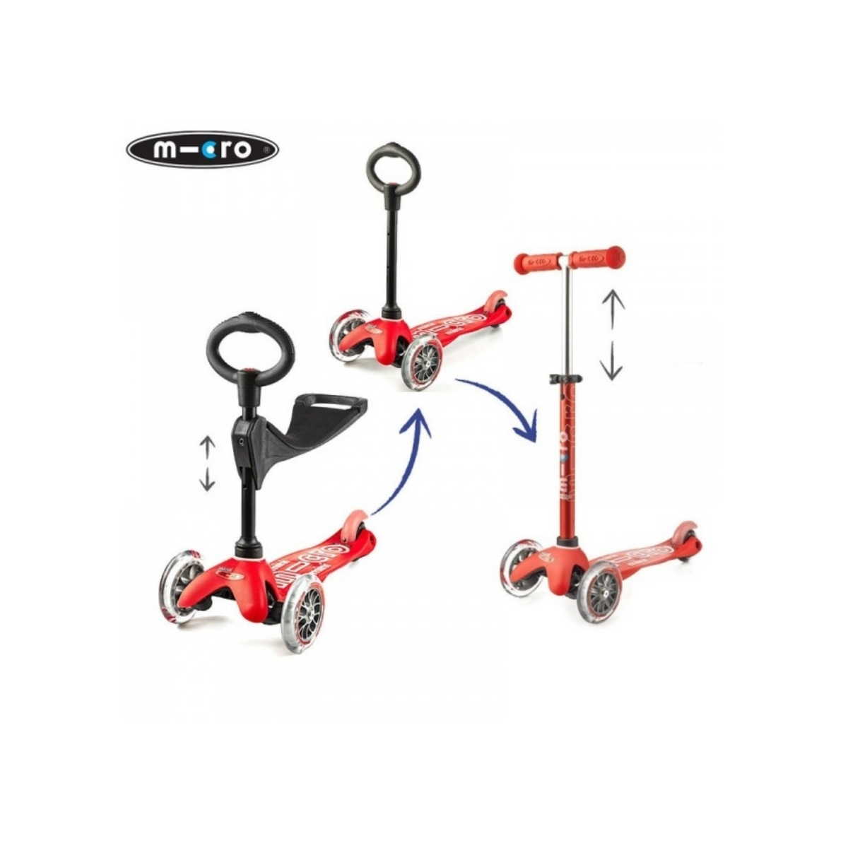 Micro Mini Deluxe 3in1 tõukeratas