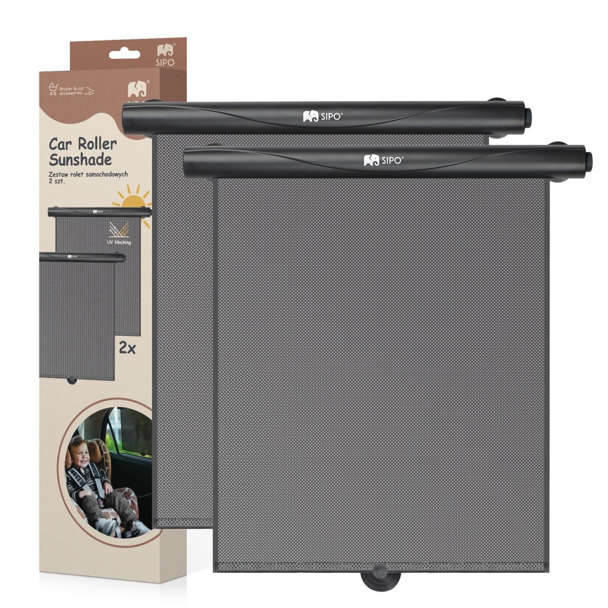 SIPO päikesevari autosse 2tk