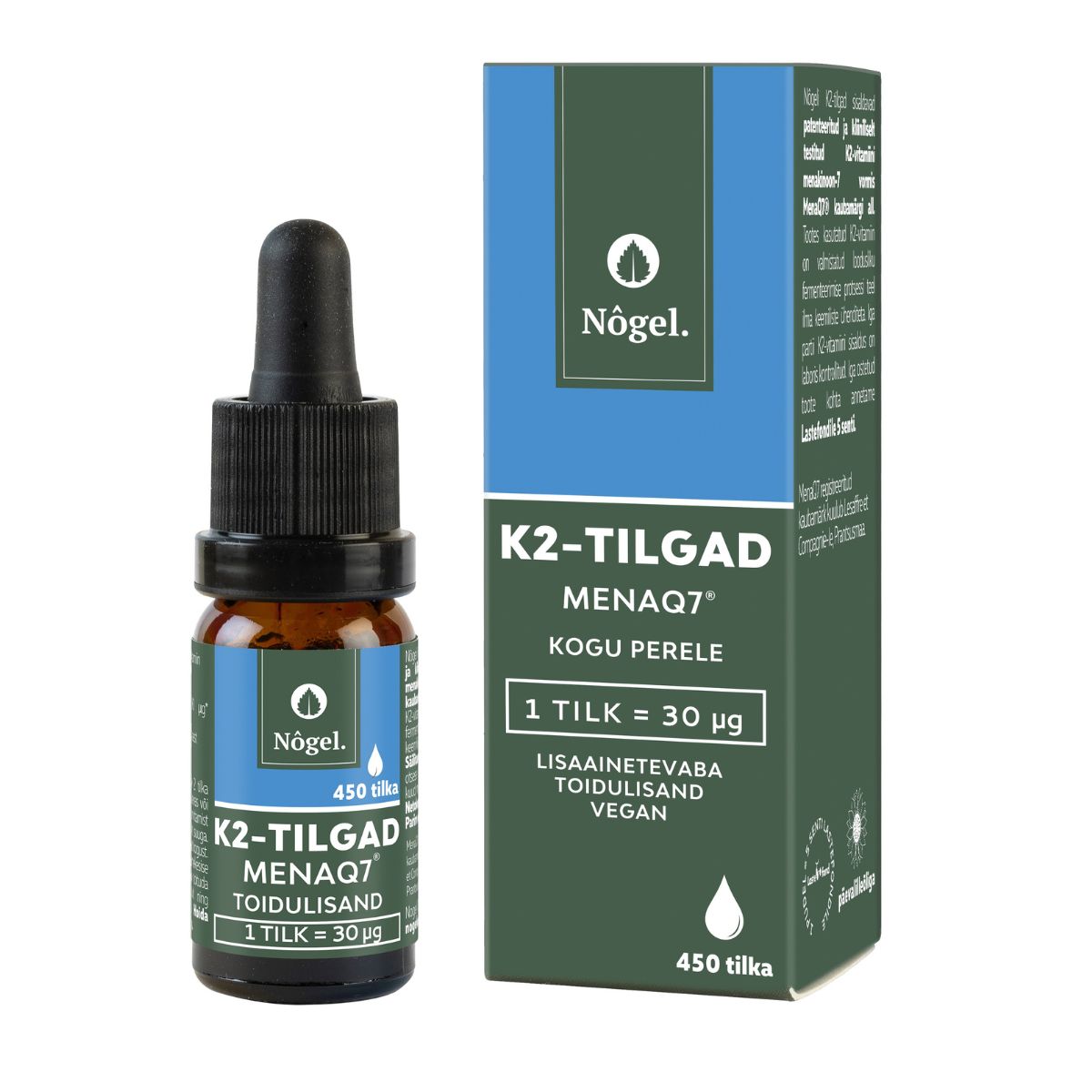 Nõgel K2-tilgad kogu perele, MENAQ7®, 10 ml