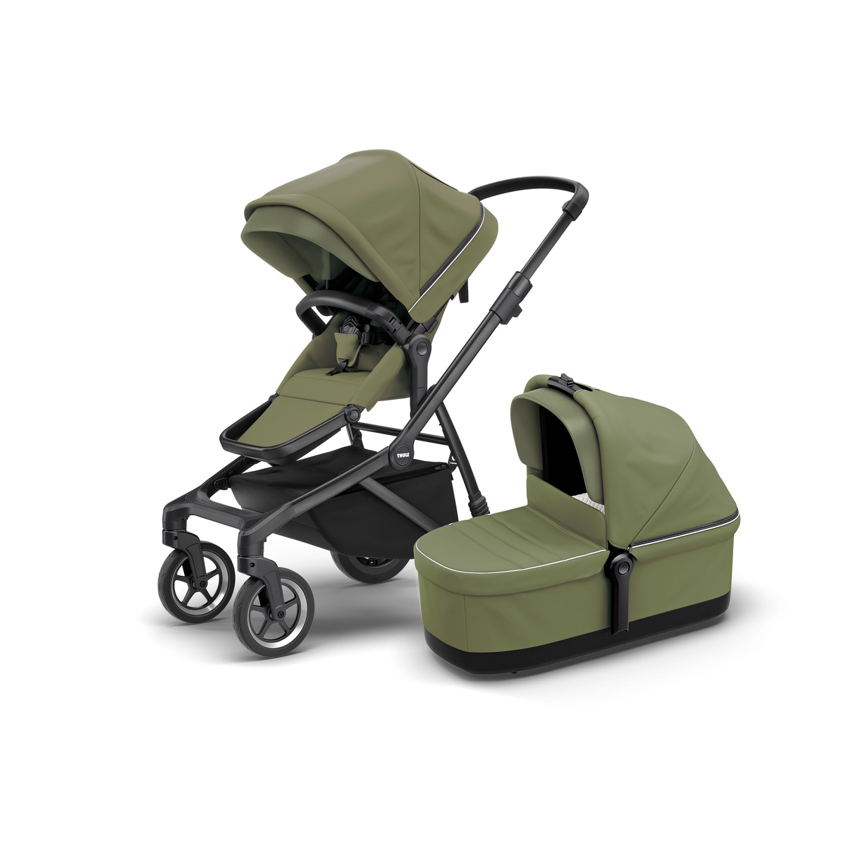 Thule Sleek vankrikomplekt mustal raamil