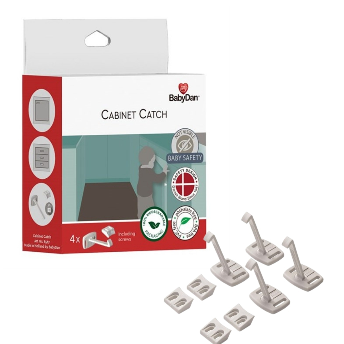 BabyDan Sahtlite lukustused 4 tk karbis