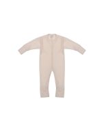 Wooly Organic Merino Wool Sleepsuit, Ecru