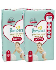 Pampers Premium Care Pants, Size 4, 9-15kg 116 piece