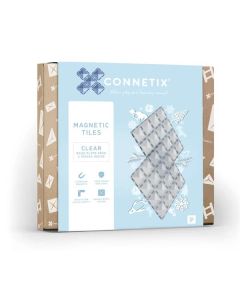 Connetix magnetinių blokelių Clear Base Plate Pack, bazinės plokštelės 2 vnt. 