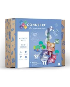 Connetix magnetinės kaladėlės Pastel Ball Run Expansion Pack 80 vnt.