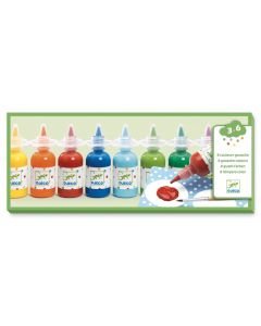 Djeco gouache set with brushes and palette