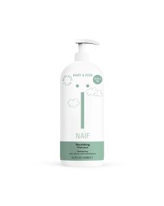 Naïf moisturizing tear-free shampoo with cotton seed extract, refillable with pump 500ml