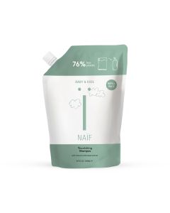 Naïf moisturizing tear-free shampoo with cotton seed extract, refill pack 500ml