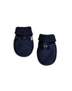 Joha Thick soft merino wool gloves BASIC Dark Blue