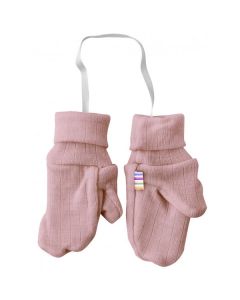 Joha Double merino wool gloves BASIC pink