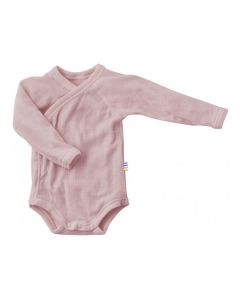 Joha Merino wool gingham bodysuit BASIC Pink