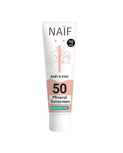 Naïf Mineral Sunscreen 0% parfum SPF50 for Baby & Kids 100ml