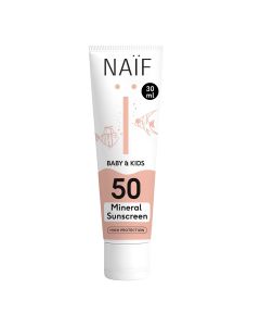 Naïf mineraalne päikesekreem beebidele ja lastele SPF50 30ml