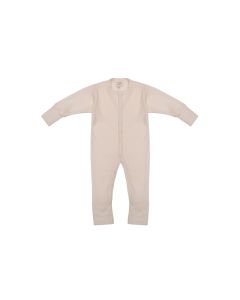 Wooly Organic Merino Wool Sleepsuit, Ecru