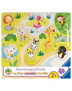 Ravensburger Wooden Puzzle Zoo 8 pcs